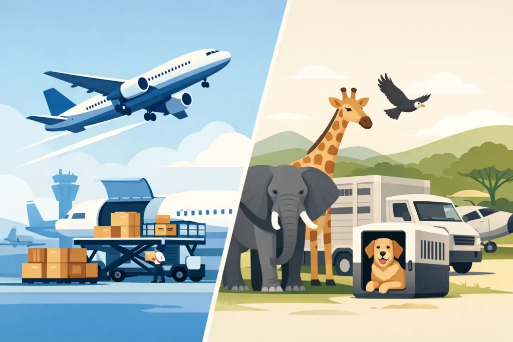 Air Freight vs Animal Charter