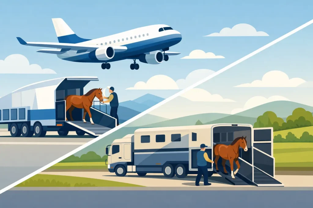 Horse Transport by Air or Ground