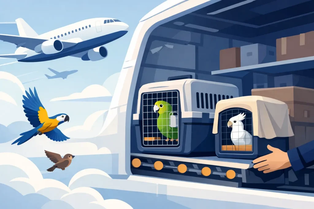 Moving Birds on Commercial Airlines