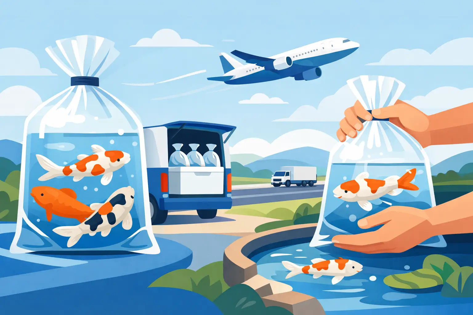 How to Transport Koi Fish Safely Over Distance