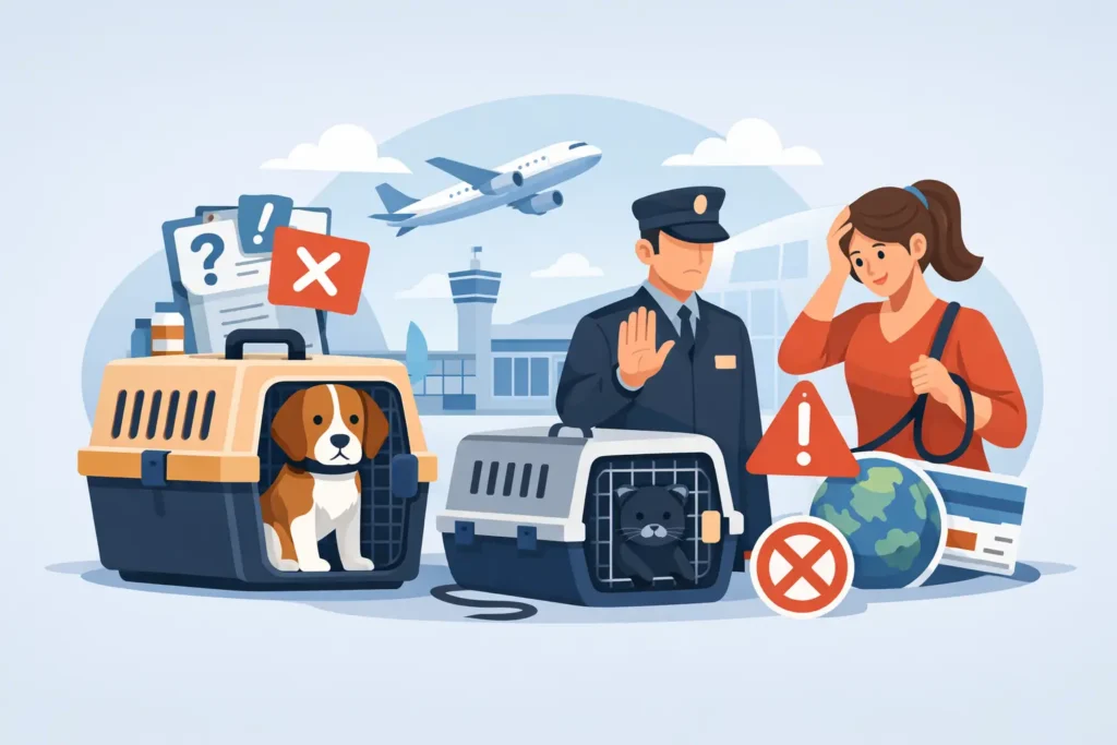 Top Mistakes in Pet Export That Delay Travel