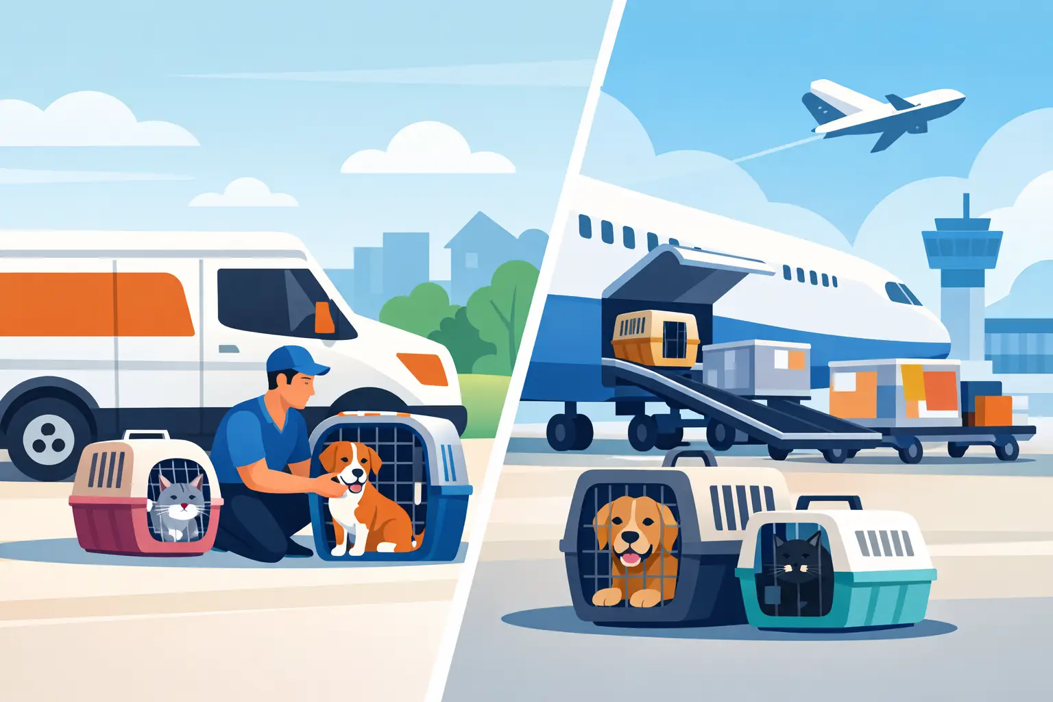 Pet Courier Versus Airline Cargo: Which Is Safer?